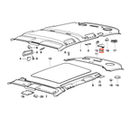 BMW Touring Lautsprecherabdeckung Dach E34 NEU – Ansicht 4
