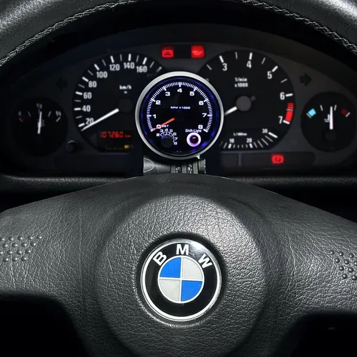 BMW Einzel-Instrumentenhalter Lenksäule 52 mm E36 NEU – Ansicht 5