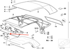 BMW E36 Cabrio Dach Abdeckung Griff – Ansicht 4