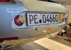 BMW Z8 Alpina Kennzeichen-Blindblende Heckstoßstange USA Grundiert – Ansicht 6