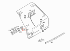 Mercedes-Benz Heckklappenanschlag S124 W124 – A1247660876 – Ansicht 4
