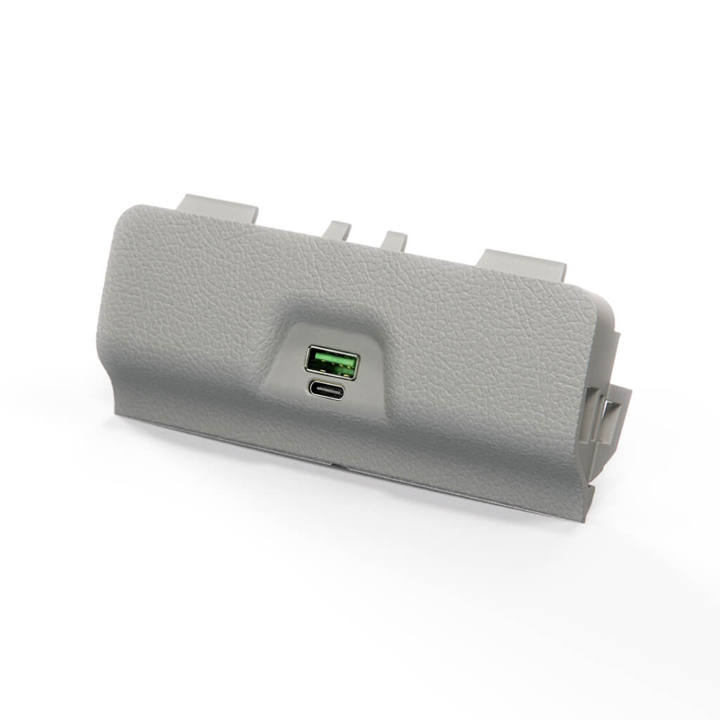 Audi Mittelkonsole hinten Blende mit USB-Ladegerät A4 B6 B7 NEU – Ansicht 8