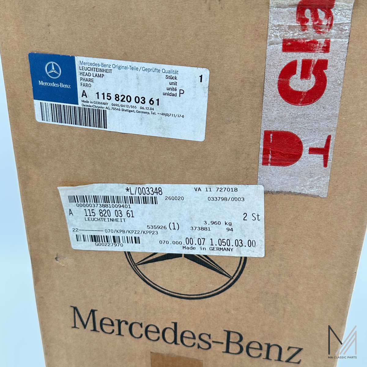 Mercedes-Benz /8 W114 W115 Scheinwerfer A 115 820 03 61 Hella NEU – A1158200361 – Ansicht 5