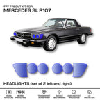Mercedes-Benz Scheinwerfer PPF-Schutzfolie US-Version 2er-Satz R107 SL NEU