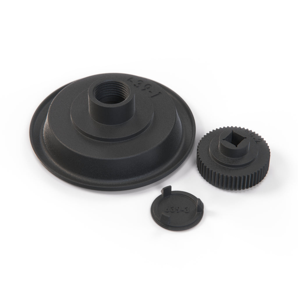 Porsche 911/964 928 Türschloss-Knopfgriff Rosette Schwarz – Ansicht 2