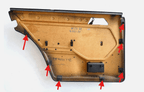 Mercedes-Benz Türverkleidung Clip-Reparatursatz hinten 7-teilig W124 NEU – Ansicht 4