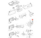 Audi Heckscheiben Innenverkleidung 80 90 4000 B2 NEU – Ansicht 4
