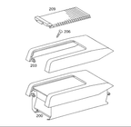 Mercedes-Benz Mittelkonsole Staufach W124 W123 W116 – A1246800852 – Ansicht 4