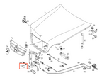 Mercedes-Benz R129 W140 Motorhaube Öffner Entriegelung Griff Schwarz – A1298870127 – Ansicht 4