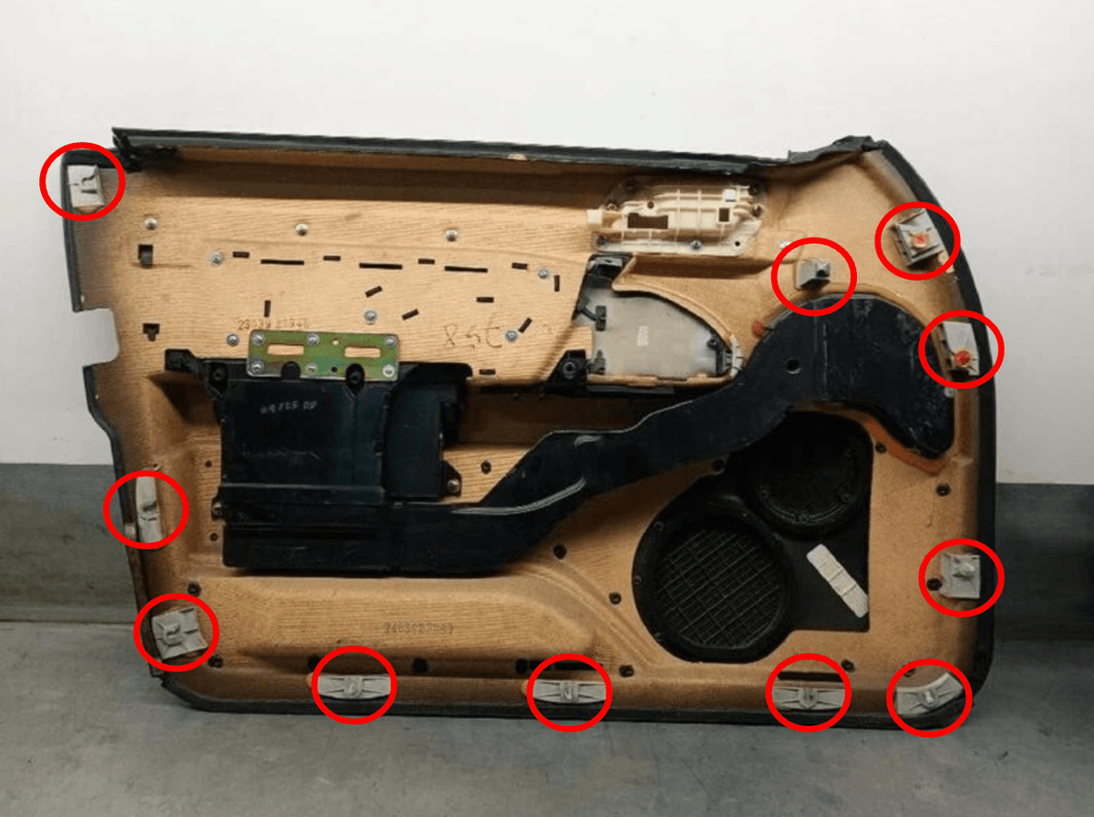 Mercedes-Benz Türverkleidung Clips 11er-Satz C140 NEU – Ansicht 4