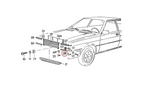 Audi 80 90 Coupe 80/Coupé Scheinwerfer Profil Zierleiste (Rahmen – Ansicht 3