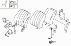 Mercedes-Benz W126 Sitz Halterung / Abdeckung Verstellung Valve Orthopädisch – A1268681714 – Ansicht 4