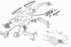 Mercedes-Benz R129 Zentral Düse LuftBedienung Abdeckung Schwarz – A1298310241 – Ansicht 4