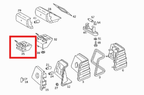 Mercedes-Benz Zusatz-Bremsleuchte Halterung C124 – A1248200482 – Ansicht 4