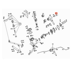 Mercedes-Benz Zündschloss-Abdeckung Chrom W107 W108 W109 W114 W115 W116 W123 – A0004621323 – Ansicht 4