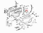 Mercedes-Benz Türschloss-Abdeckung W215 NEU – A2157281121 – Ansicht 4