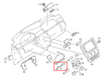 Mercedes-Benz Lenkradverkleidung oben LHD RHD W163 NEU – A1636890808 – Ansicht 4