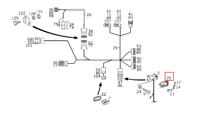 Mercedes-Benz W463 Elektrisch Sitz Controls Abdeckung li. od. re. Schwarz – A4639190120 – Ansicht 3