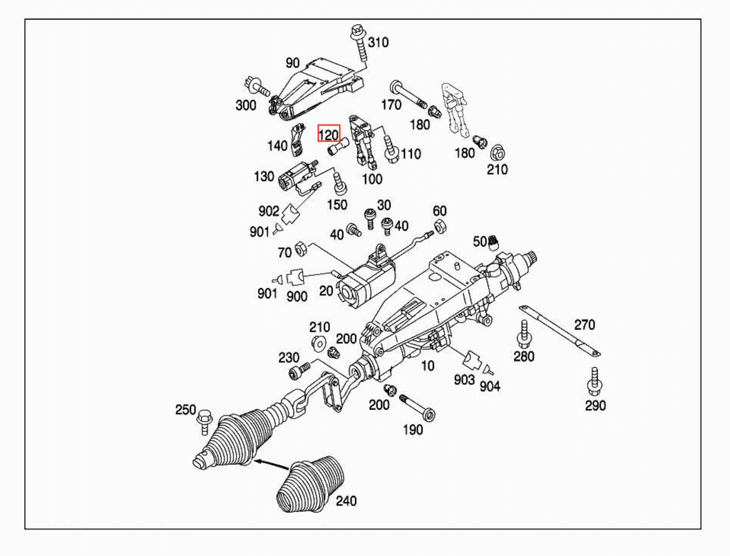 Mercedes-Benz Kupplungssteckdose W203 W209 W211 W219 R230 R171 – A2034620678 – Ansicht 4