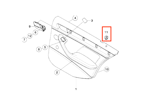 BMW E46 Vorne und hinten Türen Verkleidung Schloss Blende Ringe Set Neu – Ansicht 5