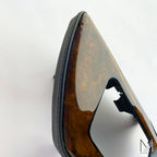 Mercedes-Benz R129 SL Abdeckung Gurtauslass Wurzelholz Leder NEU – A1299100739 – Ansicht 5