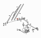 Mercedes-Benz W123 C123 S123 Windschutzscheibe Wischer Mutter Abdeckung Kappe – A1238240072 – Ansicht 4