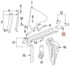 BMW E36 Cabrio Abdeckkappe Set von li. u. re. Schwarz – Ansicht 4