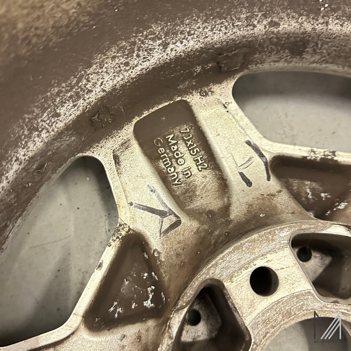INTRA Alufelgen 3 Stück 7x15 KBA43126 Mercedes mit Winterreifen 195/65 R15 – Ansicht 7