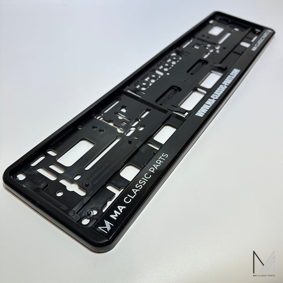 EU Kennzeichenhalter MA Classic Parts Schwarz NEU – Ansicht 2