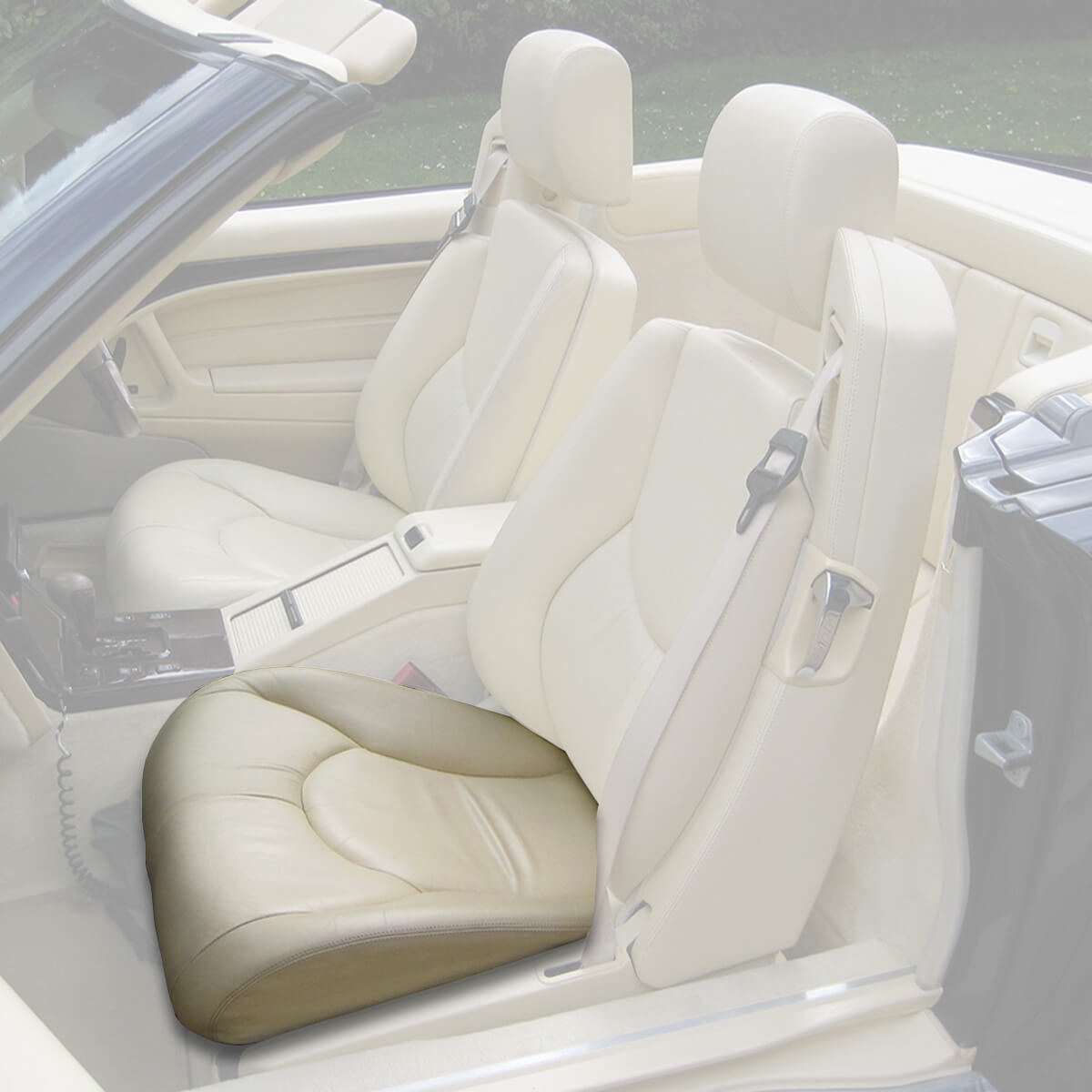 Mercedes-Benz Sitzflächenbezug vorn Kunstleder R129 SL Mopf NEU – Ansicht 8