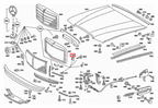 Mercedes-Benz Kühlergrill Gummipuffer 2er-Satz W116 NEU – A1169870439 – Ansicht 5