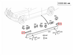 Mercedes-Benz Seitenschweller-Dichtung 4er-Satz W202 NEU – A2026984130 – Ansicht 5