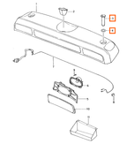 Porsche Staufach Verschlussriegel mit Scheibe Boxster 987 NEU – Ansicht 5