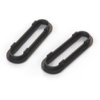 Porsche 924 944 968 Gurtführung Rosette Set von Schwarz – Ansicht 3