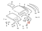 BMW Z3 Hardtop Befestigung Abdeckung Rechts – Ansicht 4
