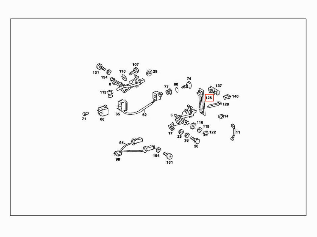 Mercedes-Benz Heizungsregler Abdeckung 2er-Set SLC W107 NEU – A1078350521 – Ansicht 5