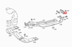 Mercedes-Benz Halterungsabdeckung Luftdüse hinten W126 C126 NEU – A1268300013 – Ansicht 4