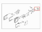 Mercedes-Benz Außenspiegel-Bedienknopf schwarz W201 – A2018100154 – Ansicht 3