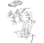 Audi Gurtschrauben-Abdeckkappe 2er-Satz 80 90 100 200 Coupe UrQuattro NEU – Ansicht 4